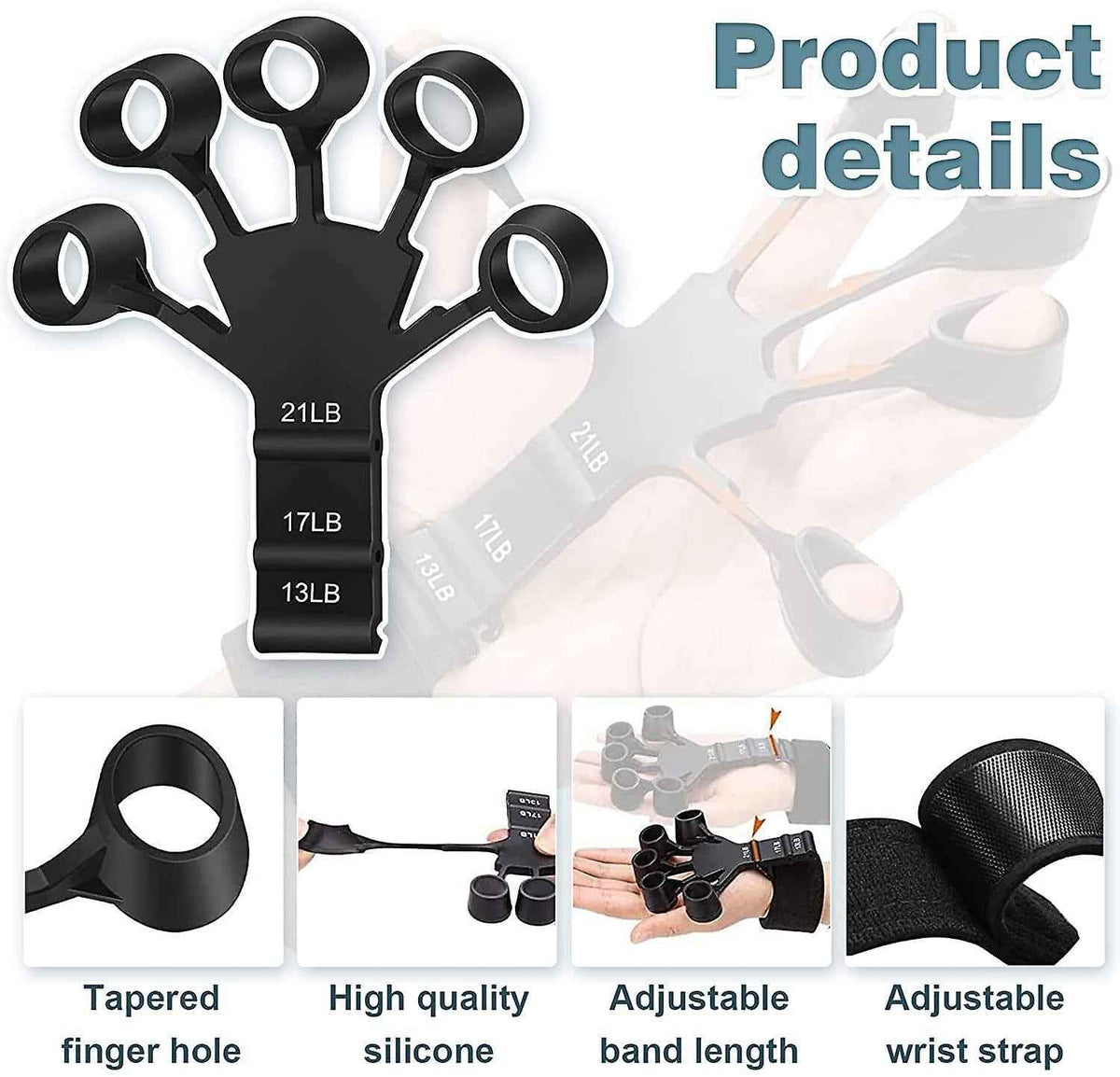 Metal-Hook Grip Strength Trainer – detail view