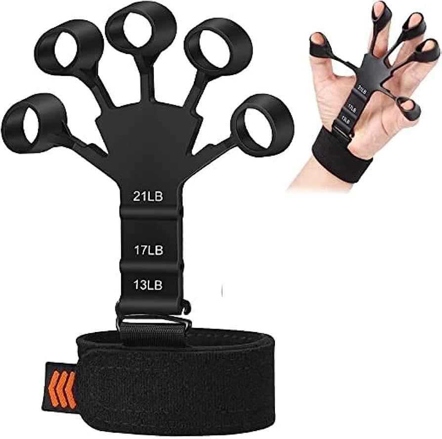 Metal-Hook Grip Strength Trainer – side view