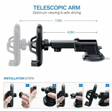 Dashboard Mobile Holder – front view
