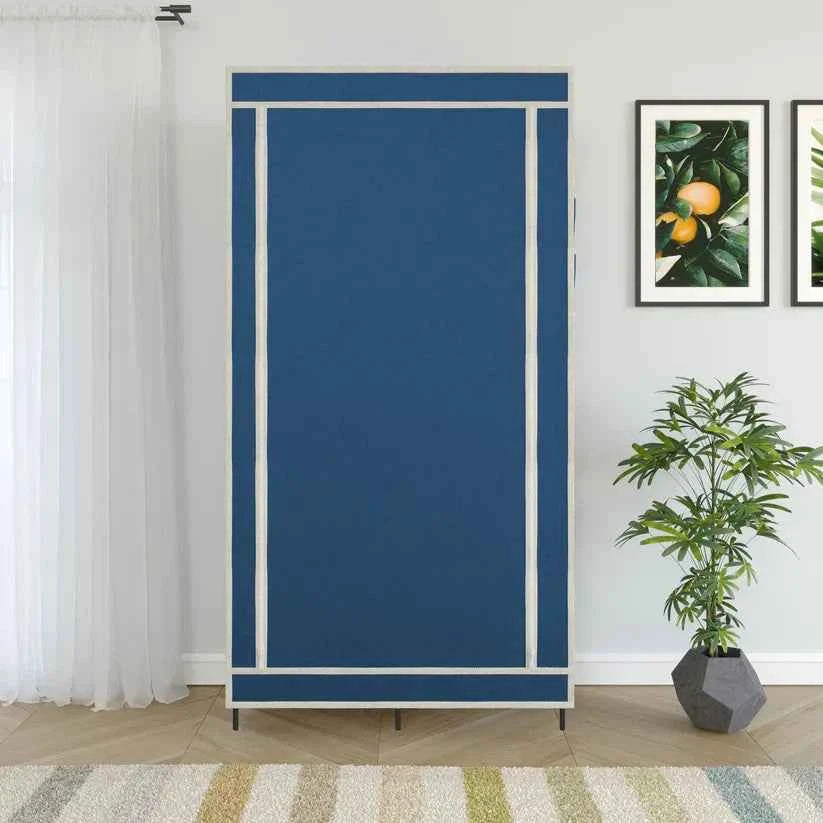 Foldable Canvas Storage Wardrobe – side view