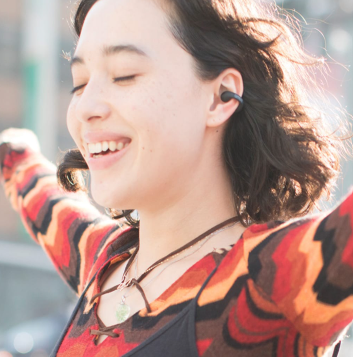 Bone Conduction Headphones – in use