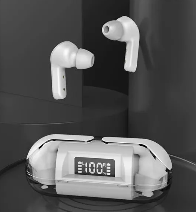 Crystal Wireless Earphones – packaging and contents