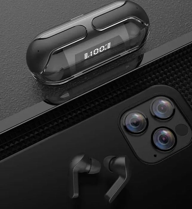 Crystal Wireless Earphones – side view