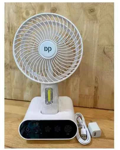 Rechargeable LED Fan – in use