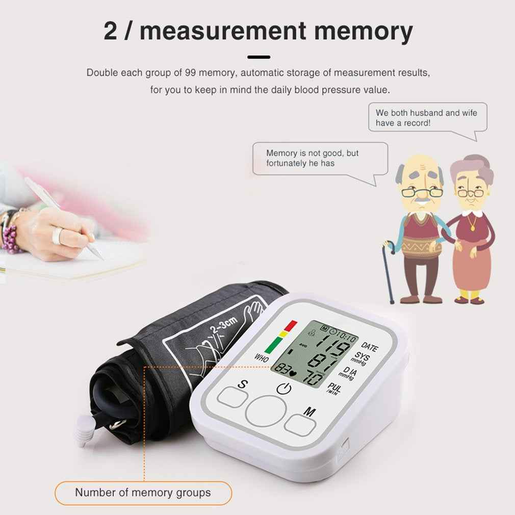 Electronic Blood Pressure Monitor – front view