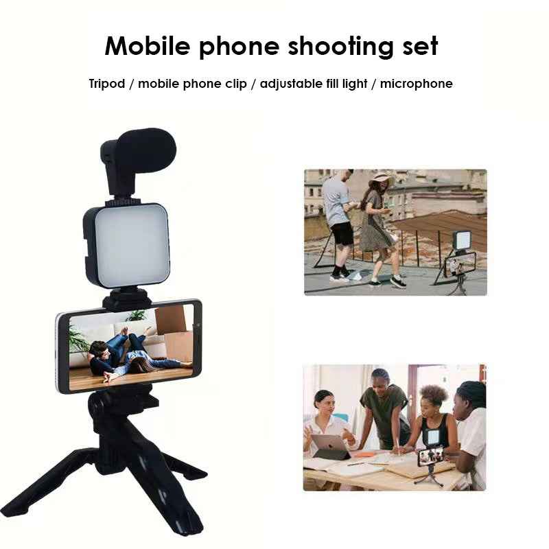 Smartphone & Camera Vlogging Studio Kits – in use