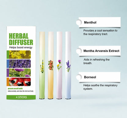 Herbal Aroma Diffuser Sticks – Pack of 4