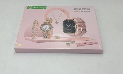 A58 Smart Watch 5-in-1 Couple Gift Set – image 6