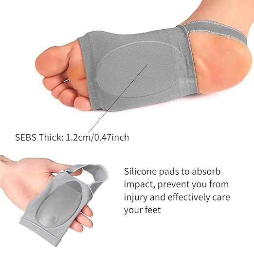 Arch Support Sleeves – Silicone & Cotton