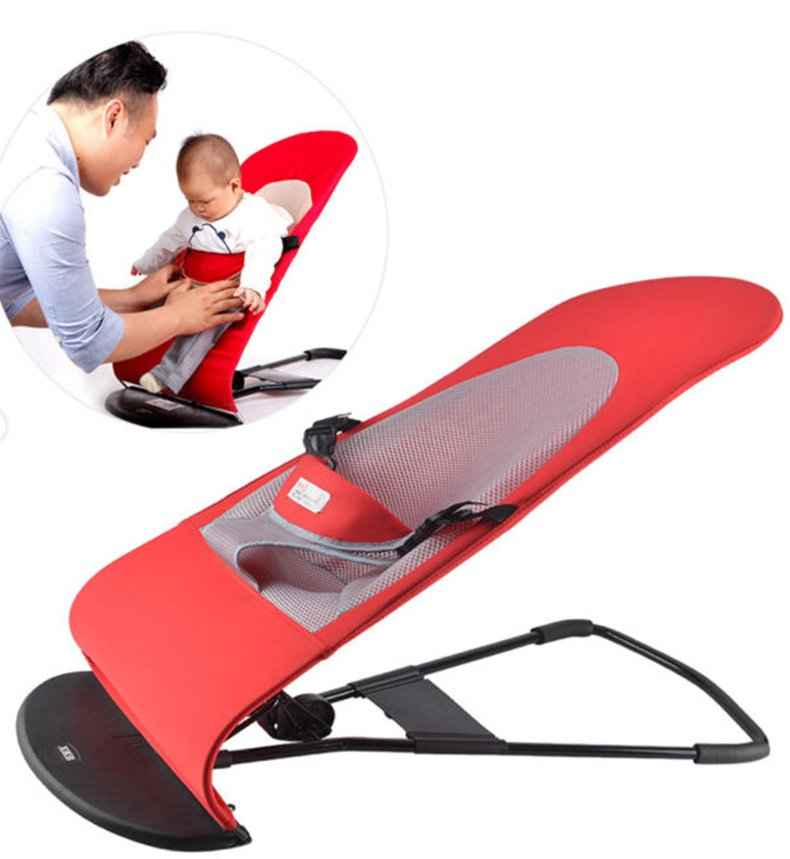 Foldable Baby Bouncer Chair with Toy Bar