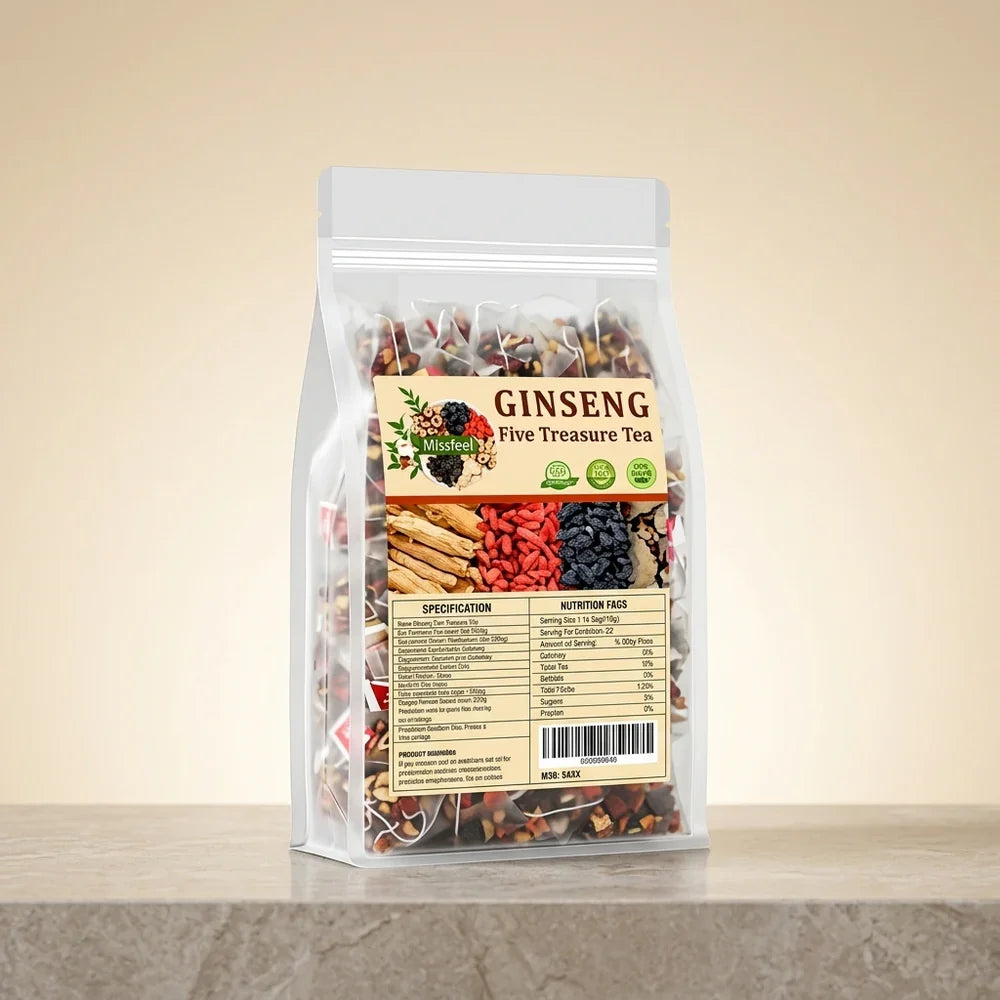 Ginseng Five Treasure Tea- 25 Servings