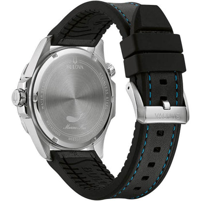 Marine Star Black Leather Watch 96b337