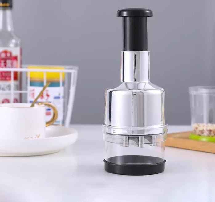 Stainless Steel Clap Chopper – Garlic and Vegetable Cutter