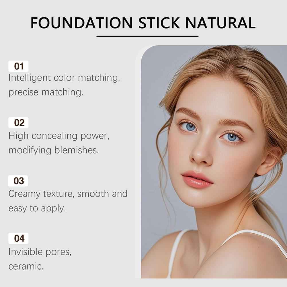 Color Changing Foundation Stick with Brush – Ivory