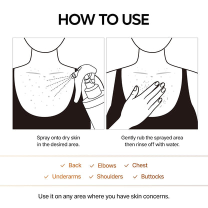 Dr. Melaxin Peel Shot Kojic Acid Body Spray – 200 ml