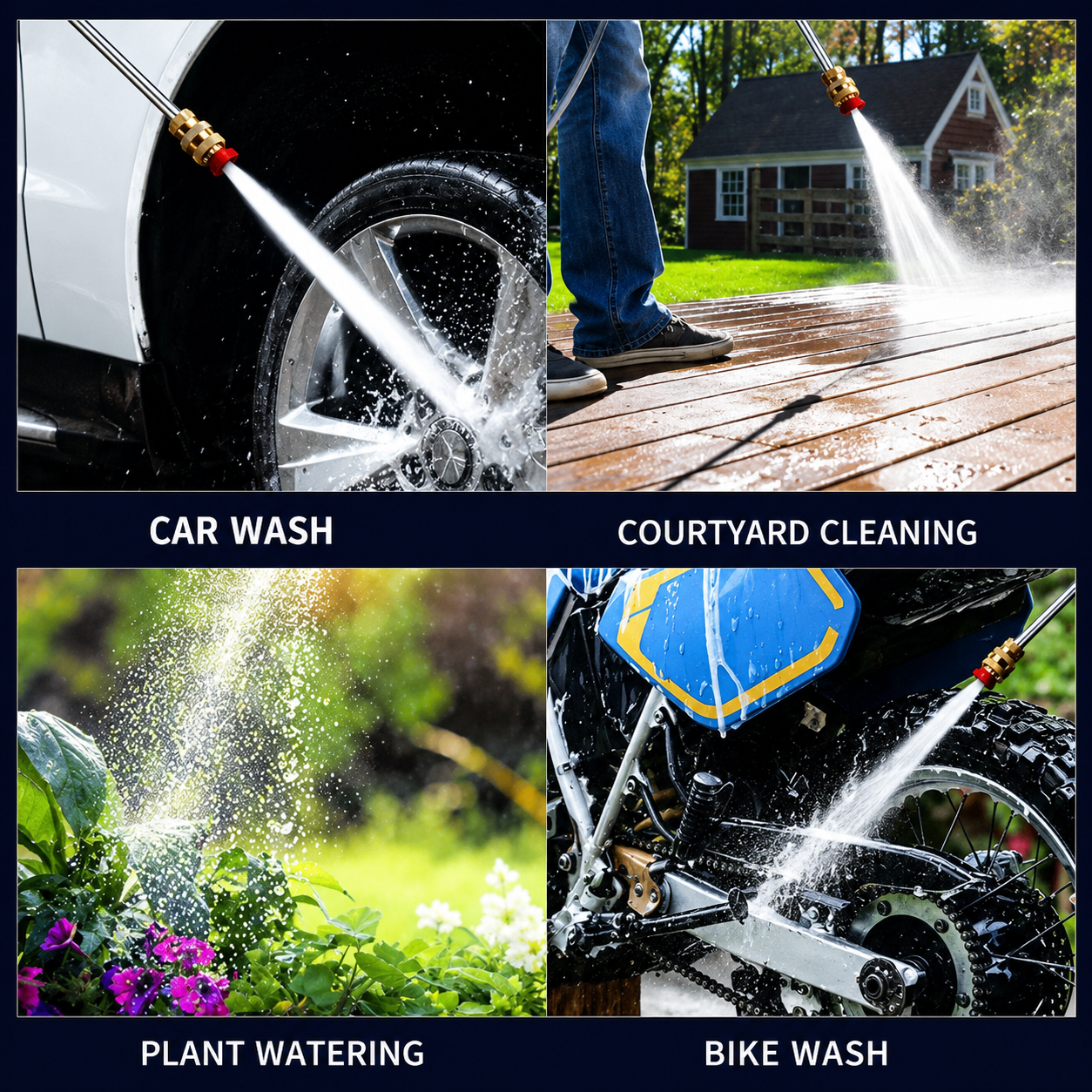 Pressure Washer For Car (Double Battery) جهاز غسيل السيارات بالضغط العالي (ببطاريتين قابلتين للشحن))