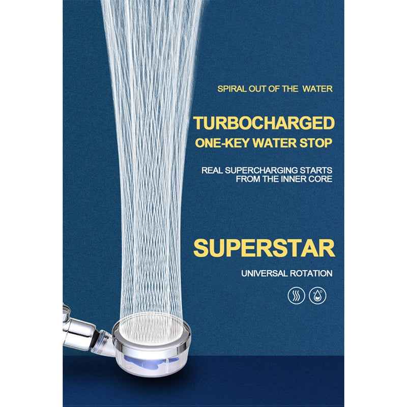 High Pressure Turbocharged Shower Head – in use