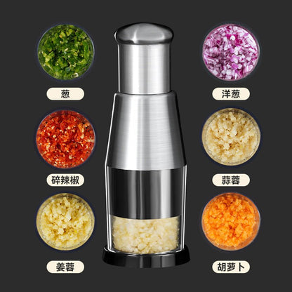 Garlic Press and Onion Chopper – Manual Hand Press