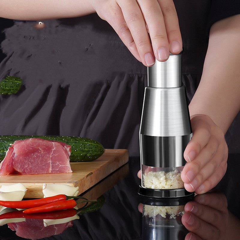 Garlic Press and Onion Chopper – Manual Hand Press