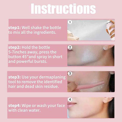 Hair Identifier Spray Kit with 4 Razors – 100 ml