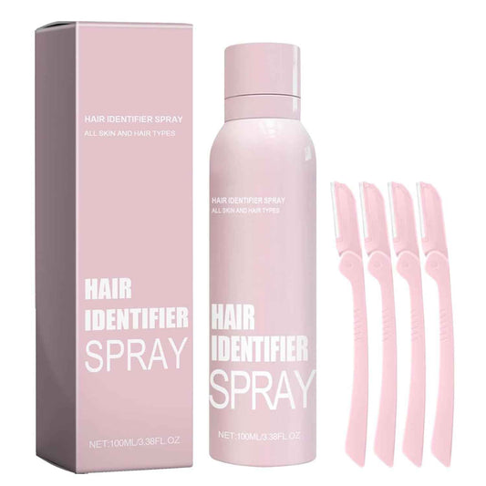 Hair Identifier Spray Kit with 4 Razors – 100 ml