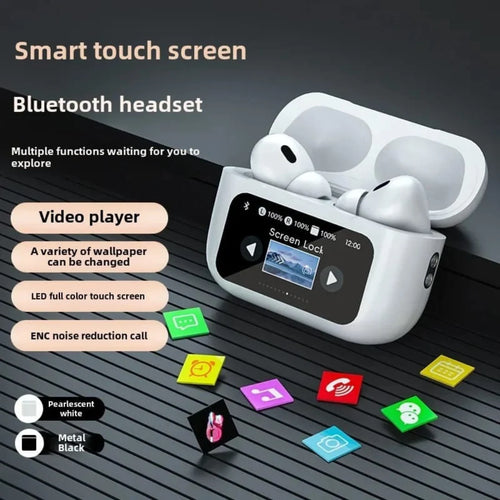 Wireless Bluetooth Earbuds with Touch Screen Charging Case – image 1