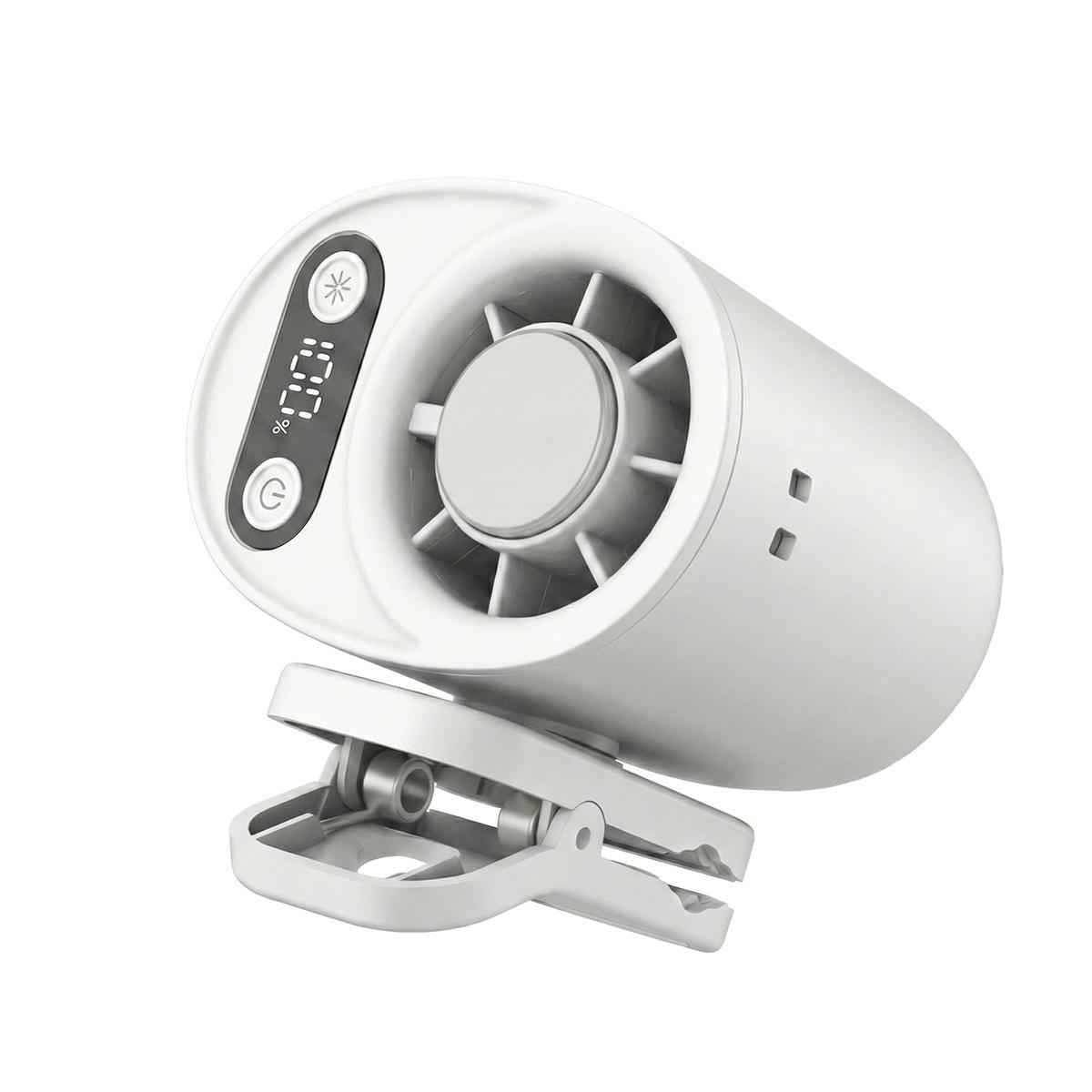 Waist Clip Portable Fan with Digital Display