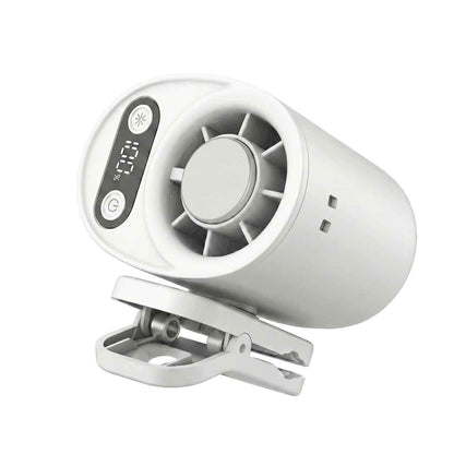 Waist Clip Portable Fan with Digital Display
