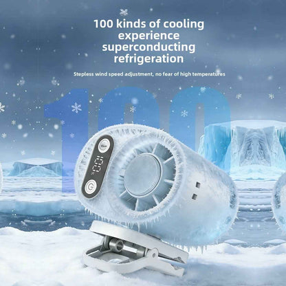 Waist Clip Portable Fan with Digital Display