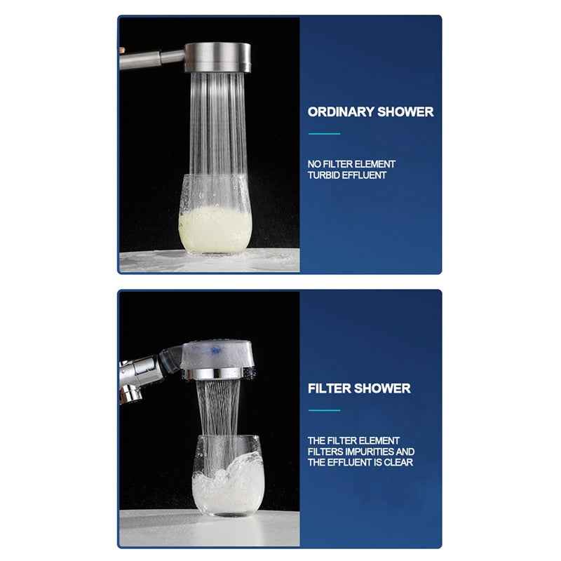High Pressure Turbocharged Shower Head – side view