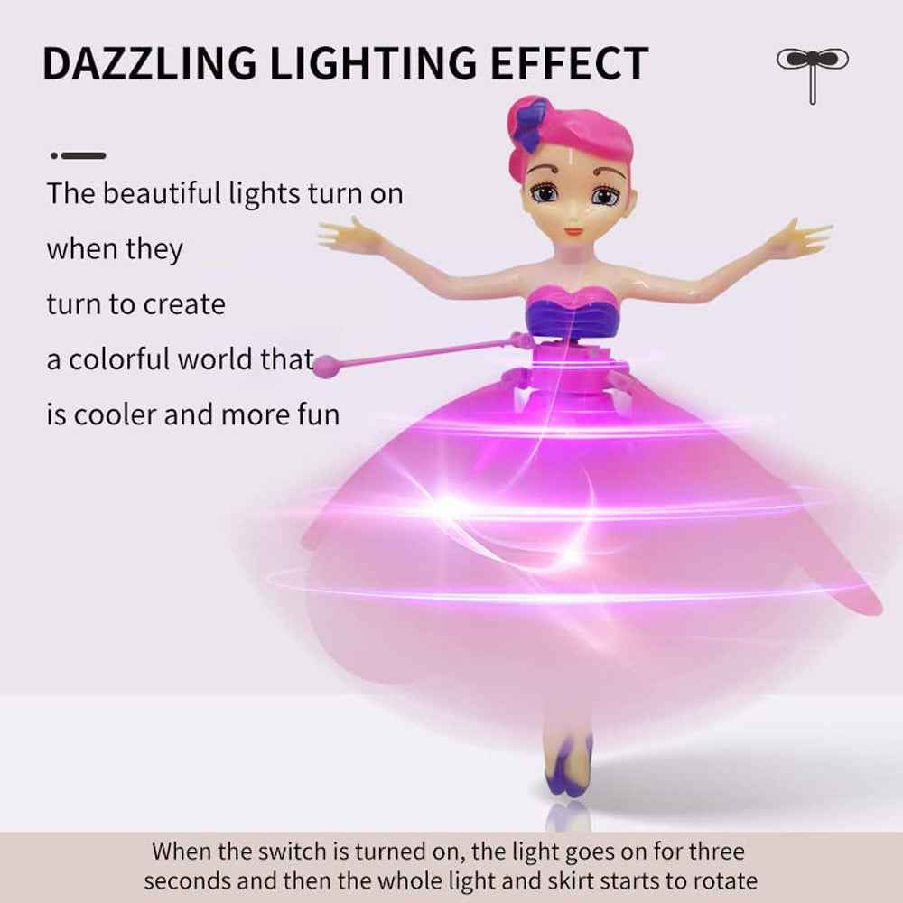 Magic Flying Fairy Princess Doll – detail view
