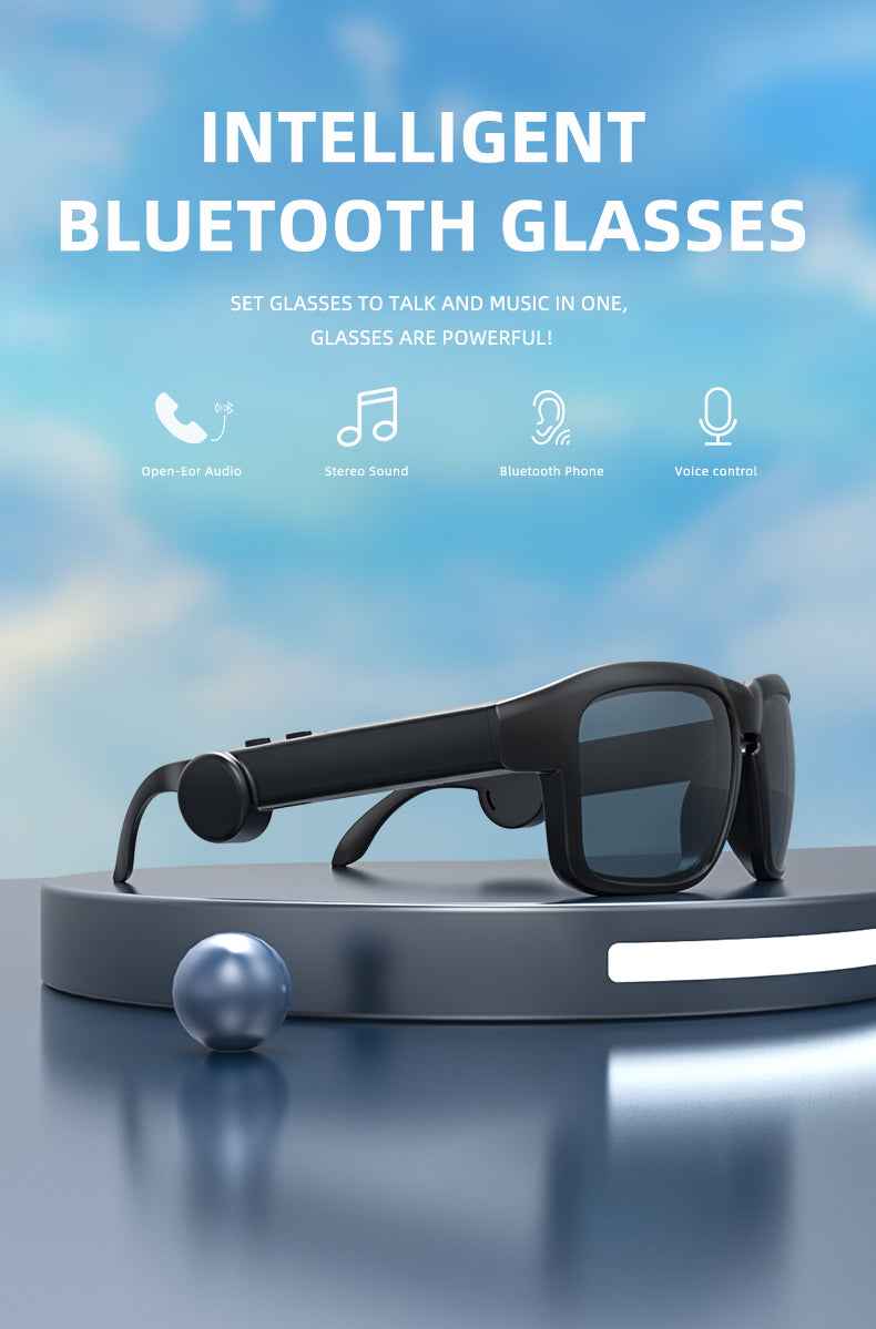 Smart Wireless Bluetooth Glasses – front view