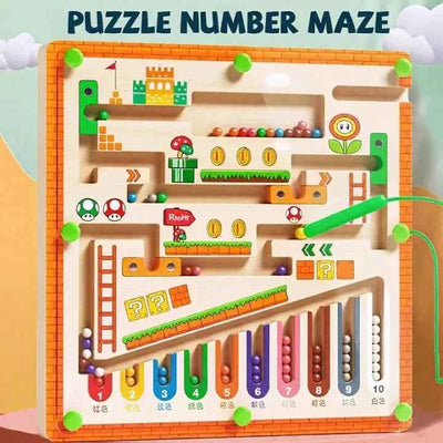 Magnetic Maze Ball Game Board