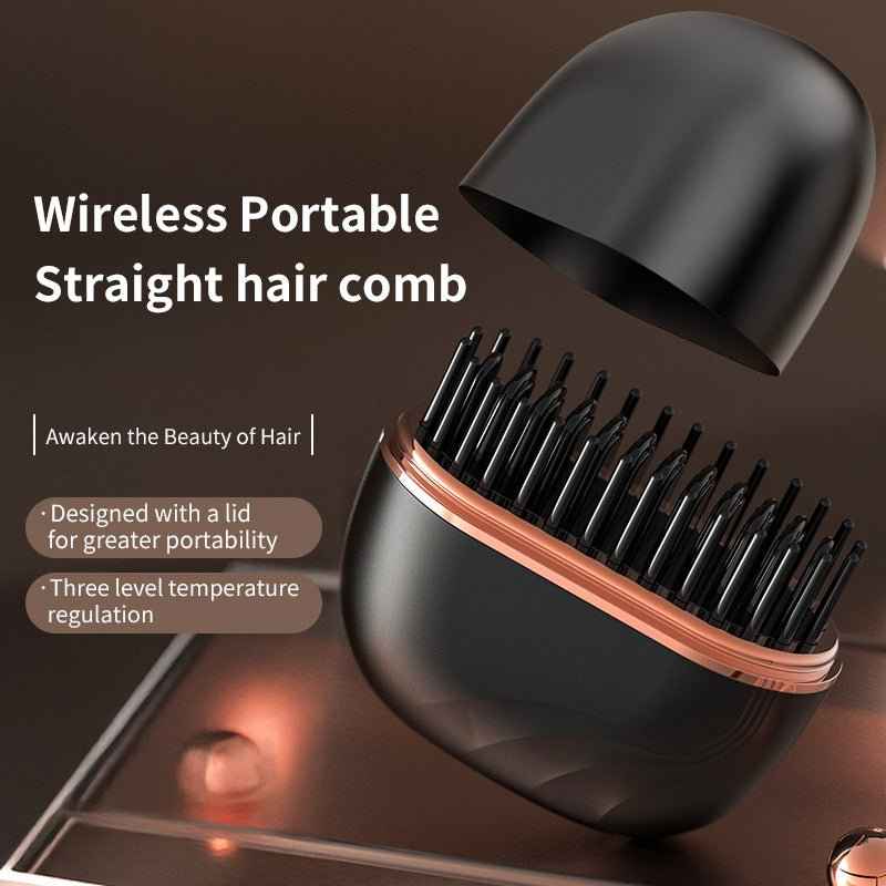Cordless Mini Hair Straightening Comb