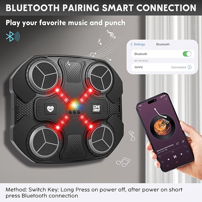 Music Boxing Machine for Kids – Lights and Sounds Punch Trainer – image 3