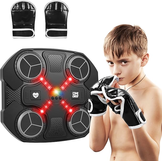 Music Boxing Machine for Kids – Lights and Sounds Punch Trainer – image 1