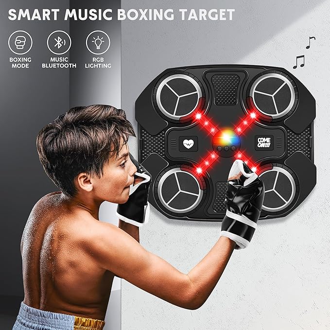Music Boxing Machine for Kids – Lights and Sounds Punch Trainer – image 4