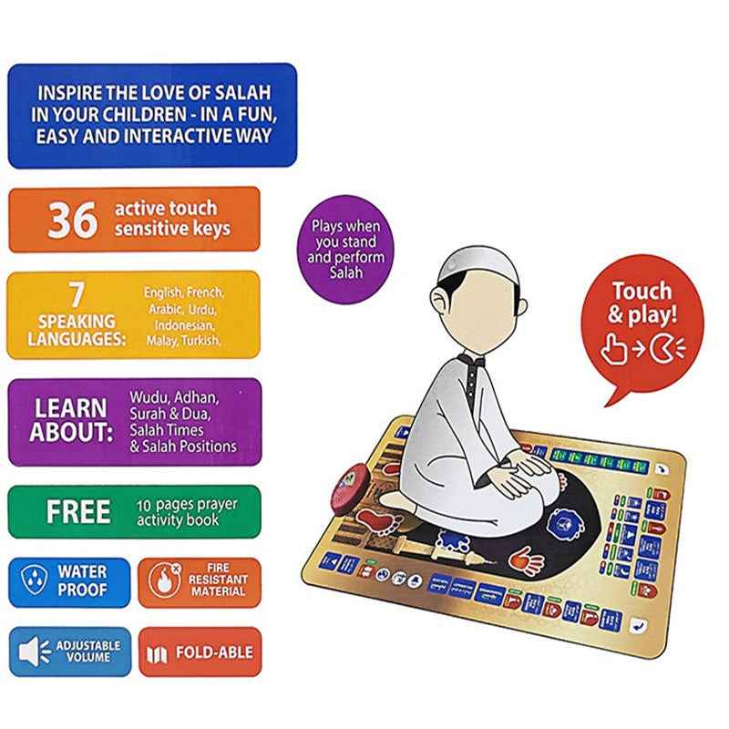 Educational Islamic Prayer Mat - Sayef