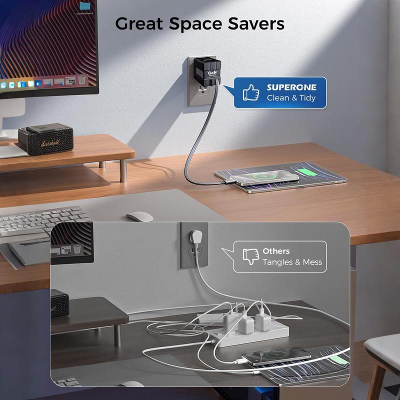 GaN Fast Wall Charger – Compact Travel Adapter