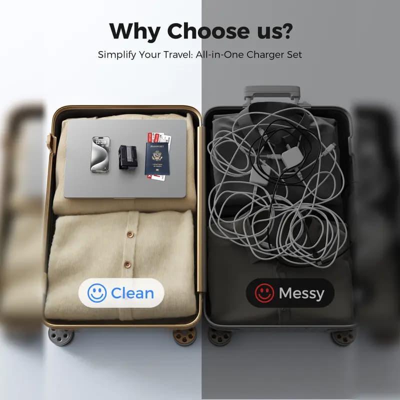 GaN Fast Wall Charger – Compact Travel Adapter