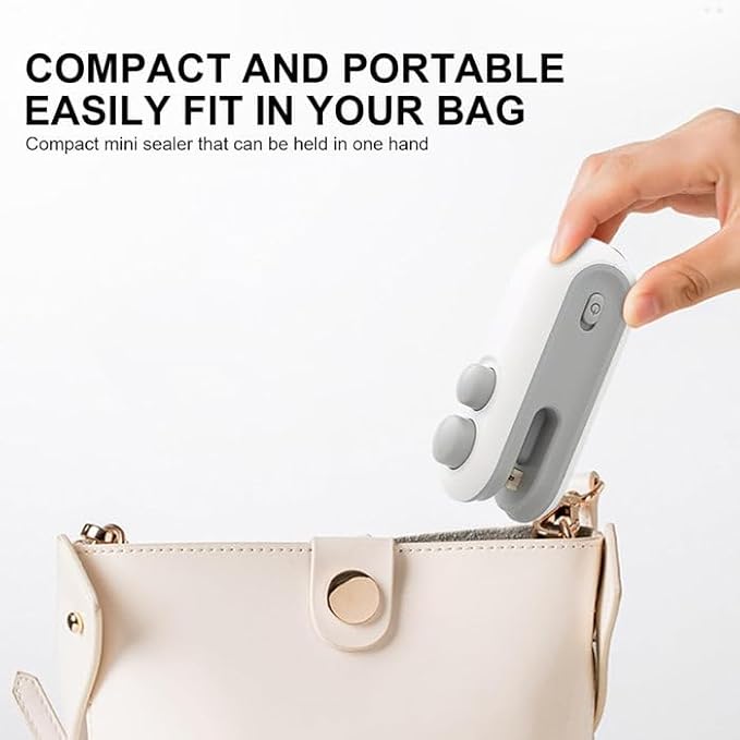 Portable Mini Heat Sealer – USB Rechargeable Bag Sealer