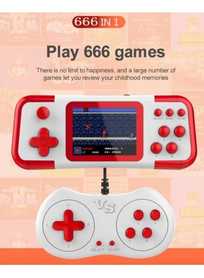 Handheld Gaming Consoles A12 666‑In‑1 Retro Portable Game Player Dual Joystick