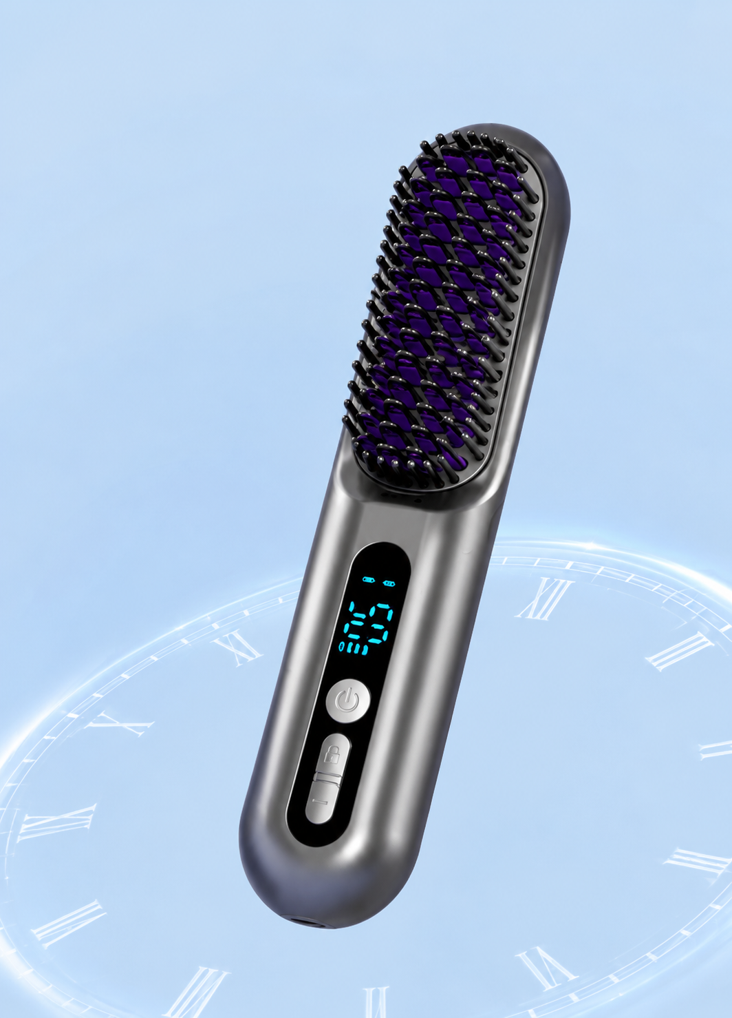 2 in 1 Cordless Hair Straightener Brush