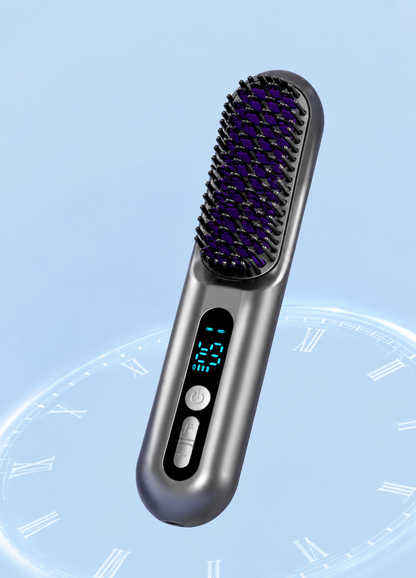 2 in 1 Cordless Hair Straightener Brush