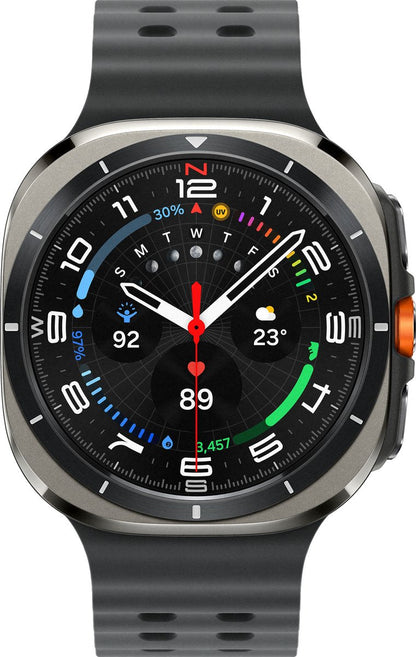 Samsung Galaxy Watch Ultra 47mm LTE (2024) – Titanium Silver AI Smartwatch with GPS & Fitness Tracking