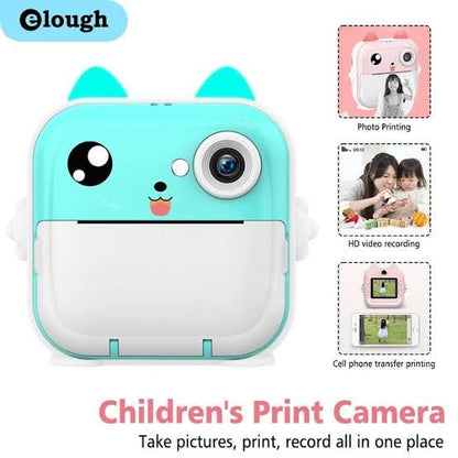 Children 1080P HD Digital Camera Toys Instant Print for Kids Thermal Print Camera