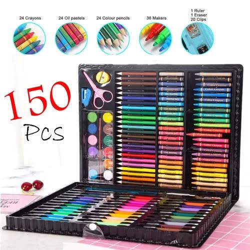 150-Piece Kids Painting & Art Set with Durable Aluminum Case