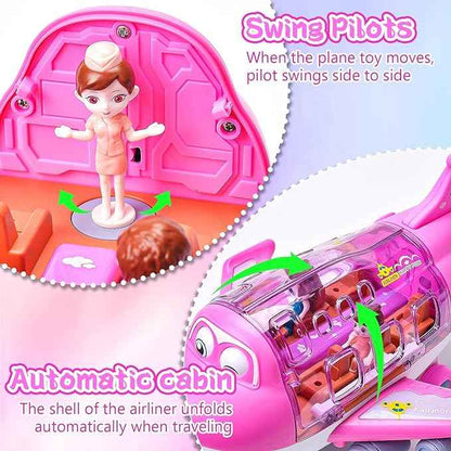 Rotating Electric Airplane Toy with Lights & Sounds