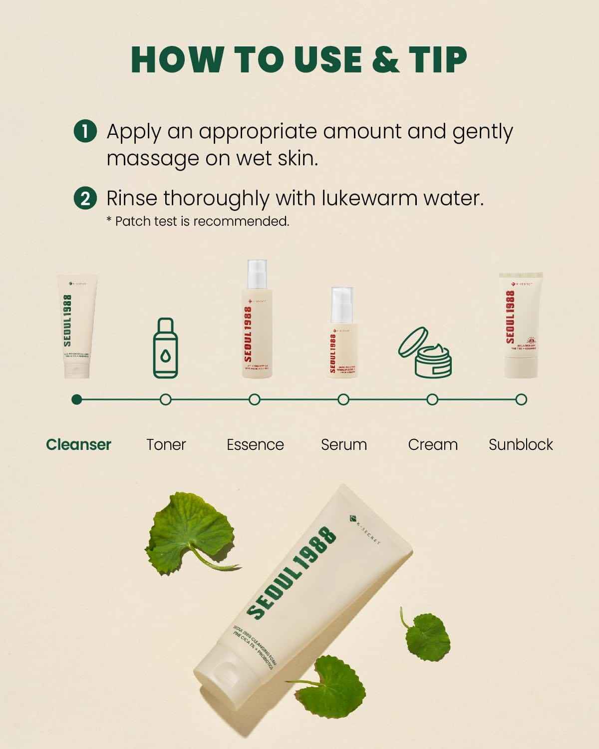 Seoul 1988 Pine Cica Cleansing Foam – 150 ml