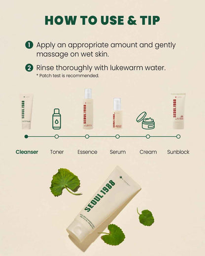 Seoul 1988 Pine Cica Cleansing Foam – 150 ml